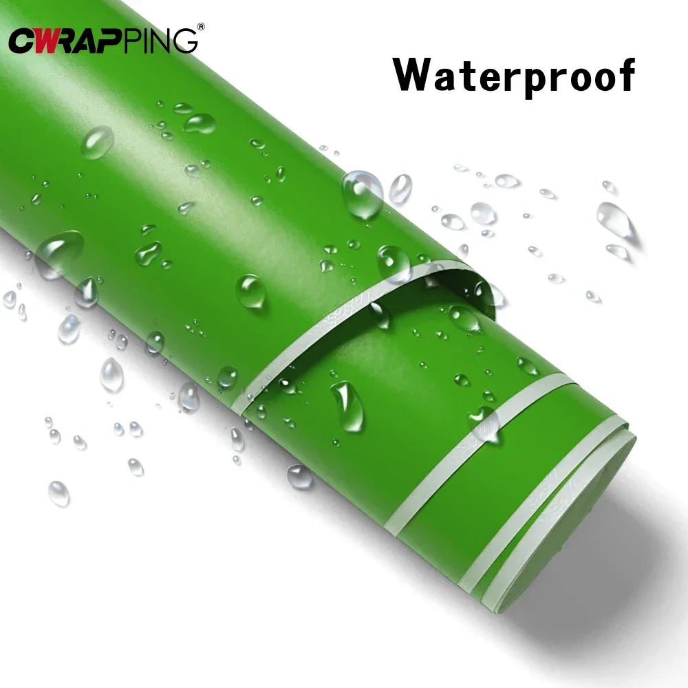 Car Modification Film Matte Vinyl Custom Sticker Self-adhesive Waterproof Green Wrap Film Auto Interior and Exterior Accessories thumbnail 4