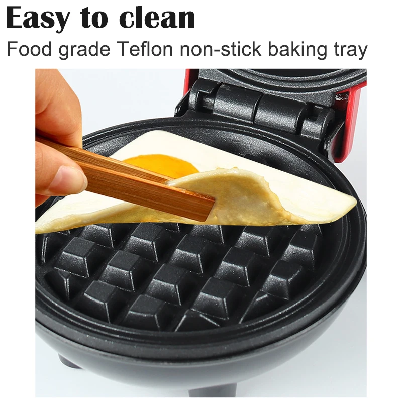 110V&220V Electric Mini Waffles Maker Machine Kitchen Cooking Appliance for Kids Breakfast Dessert  Pot    Small Fried Eggs thumbnail 4