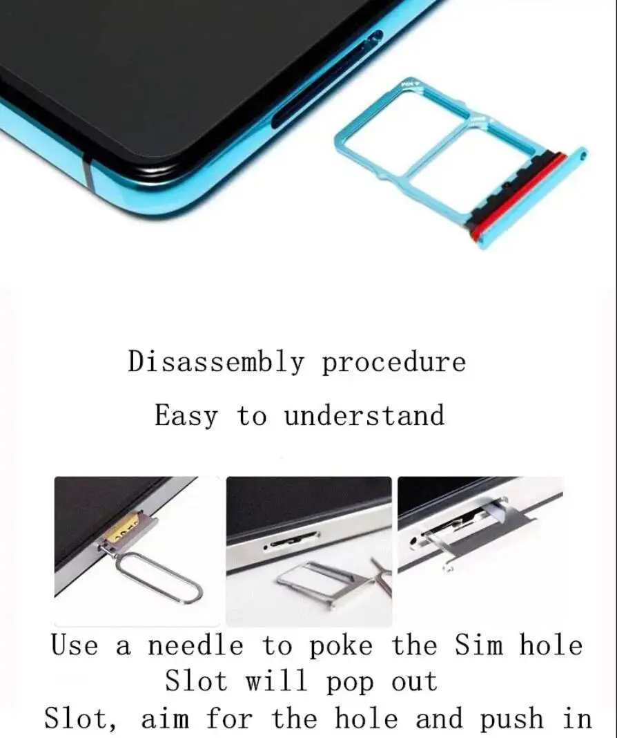 SIM Card Tray:Replacement for 1 + OnePlus Nord nord2 CE, NordCE -Quality Perfect Fit Sim Card Holder Slot adapter and Micro SD thumbnail 5