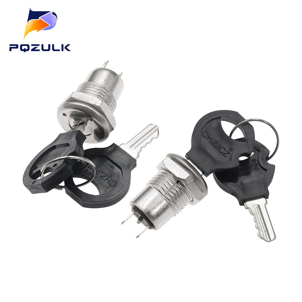 2PCS 2 Wires Ignition Switch with 2 Keys On-Off Lock for Electrical Scooter ATV Pocket Bikes Motorcycle Motorbike ATV Quad Bike thumbnail 4