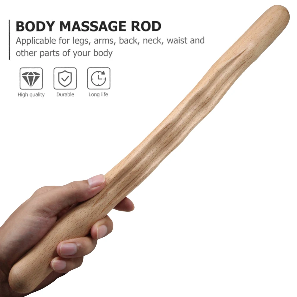 1Pcs Natural Wood Scraping Massage Stick Body Massage SPA Therapy Tool Point Treatment Guasha Relaxation Massage Stick thumbnail 3
