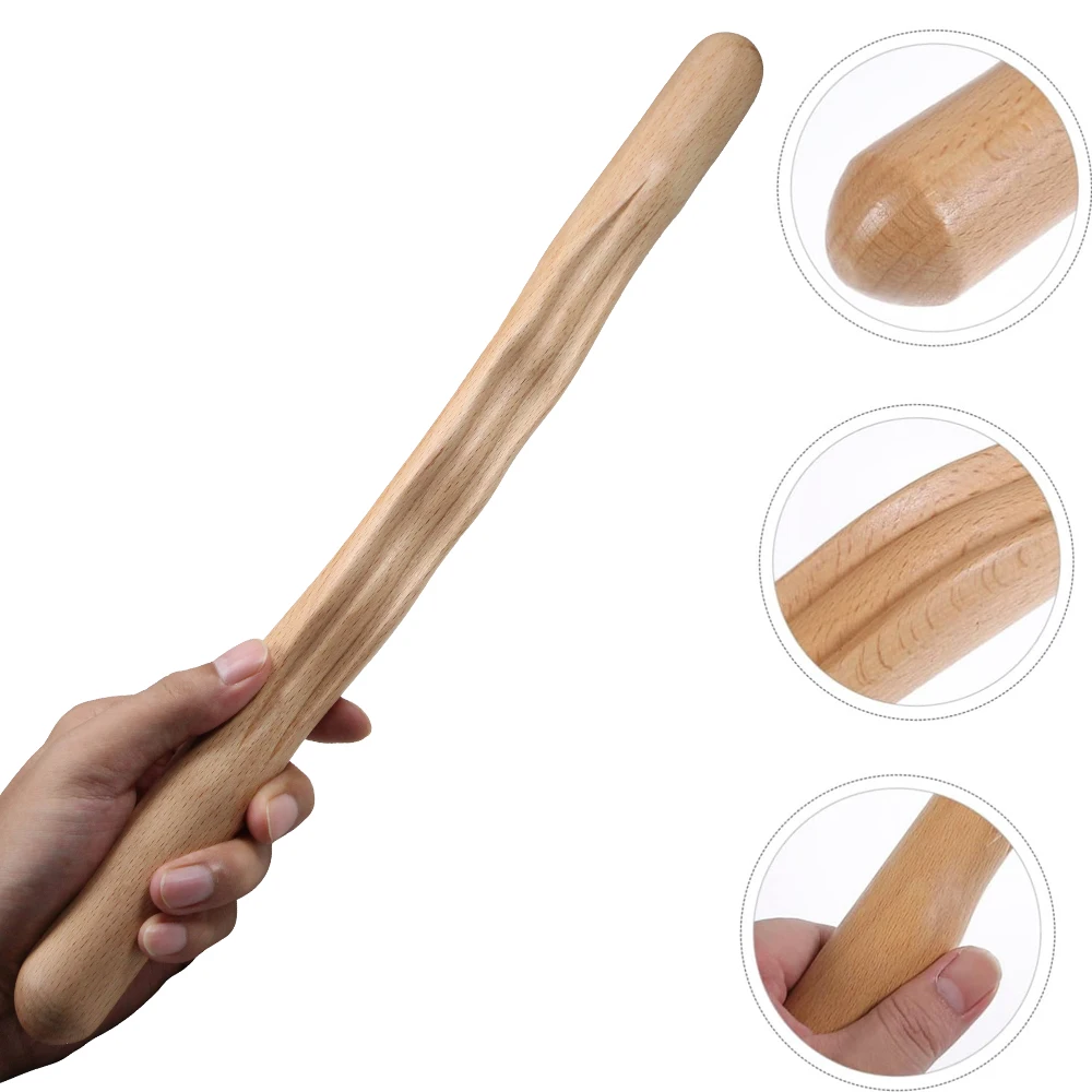 1Pcs Natural Wood Scraping Massage Stick Body Massage SPA Therapy Tool Point Treatment Guasha Relaxation Massage Stick thumbnail 4