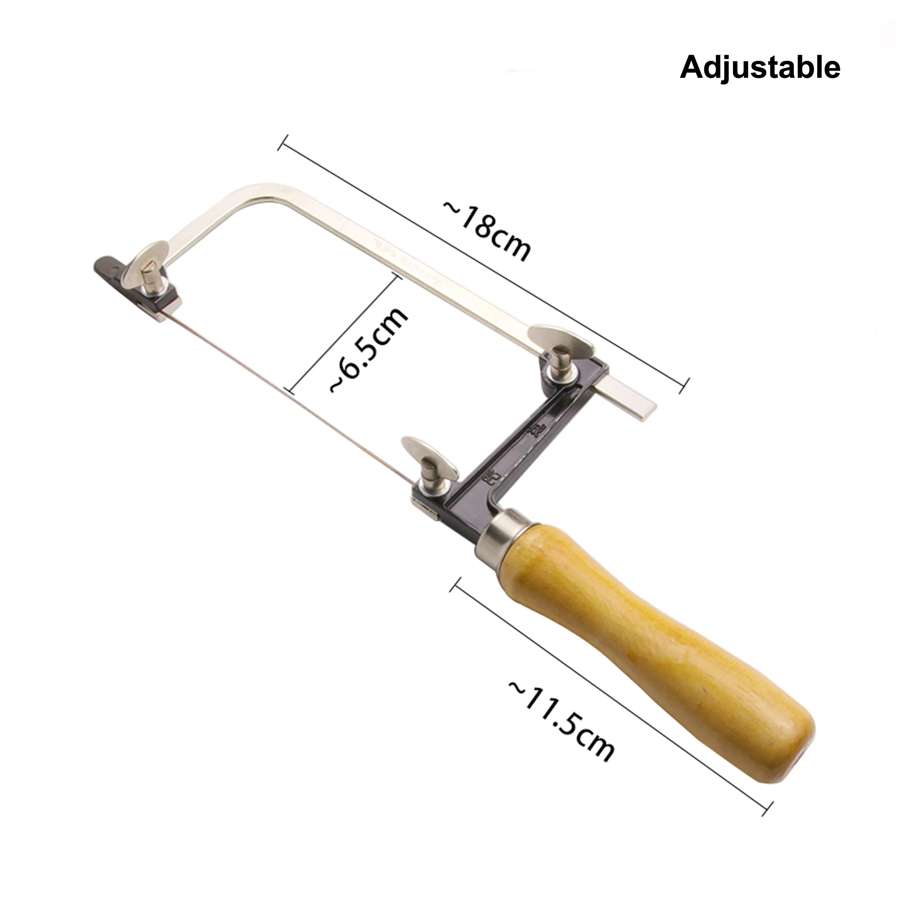 Wooden Handle Saw Bow for Jewellery DIY Craft Working Adjustable U Shape Saw Frame Jewelry Cutting Tools thumbnail 5