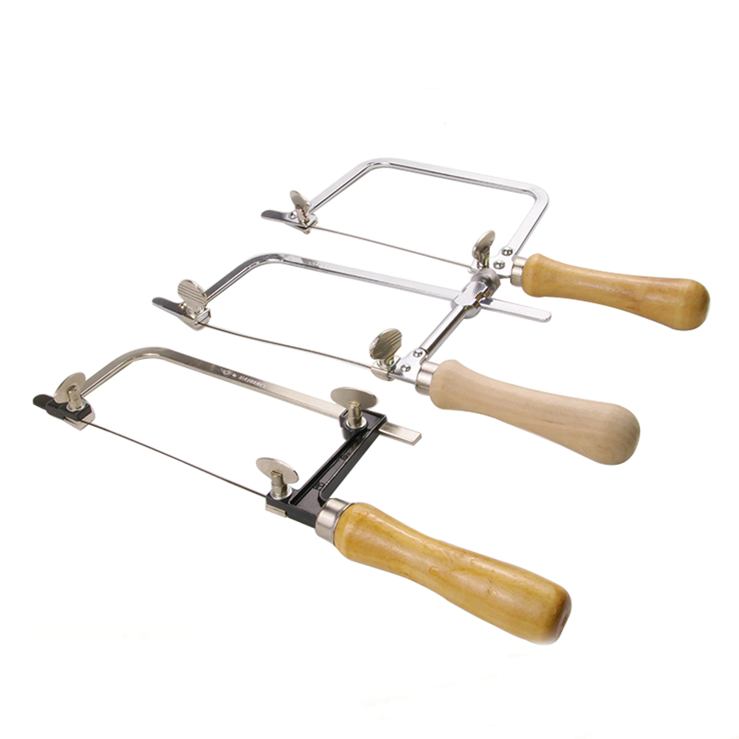 Wooden Handle Saw Bow for Jewellery DIY Craft Working Adjustable U Shape Saw Frame Jewelry Cutting Tools thumbnail 2