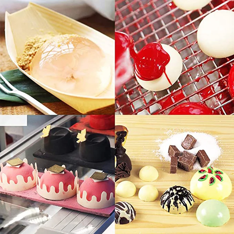 Semi Sphere Silicone Mold For Baking Half Ball Chocolate Candy Dome Mousse Cake Pastry Tools Round Fat Bombs Kitchen Supplies thumbnail 2