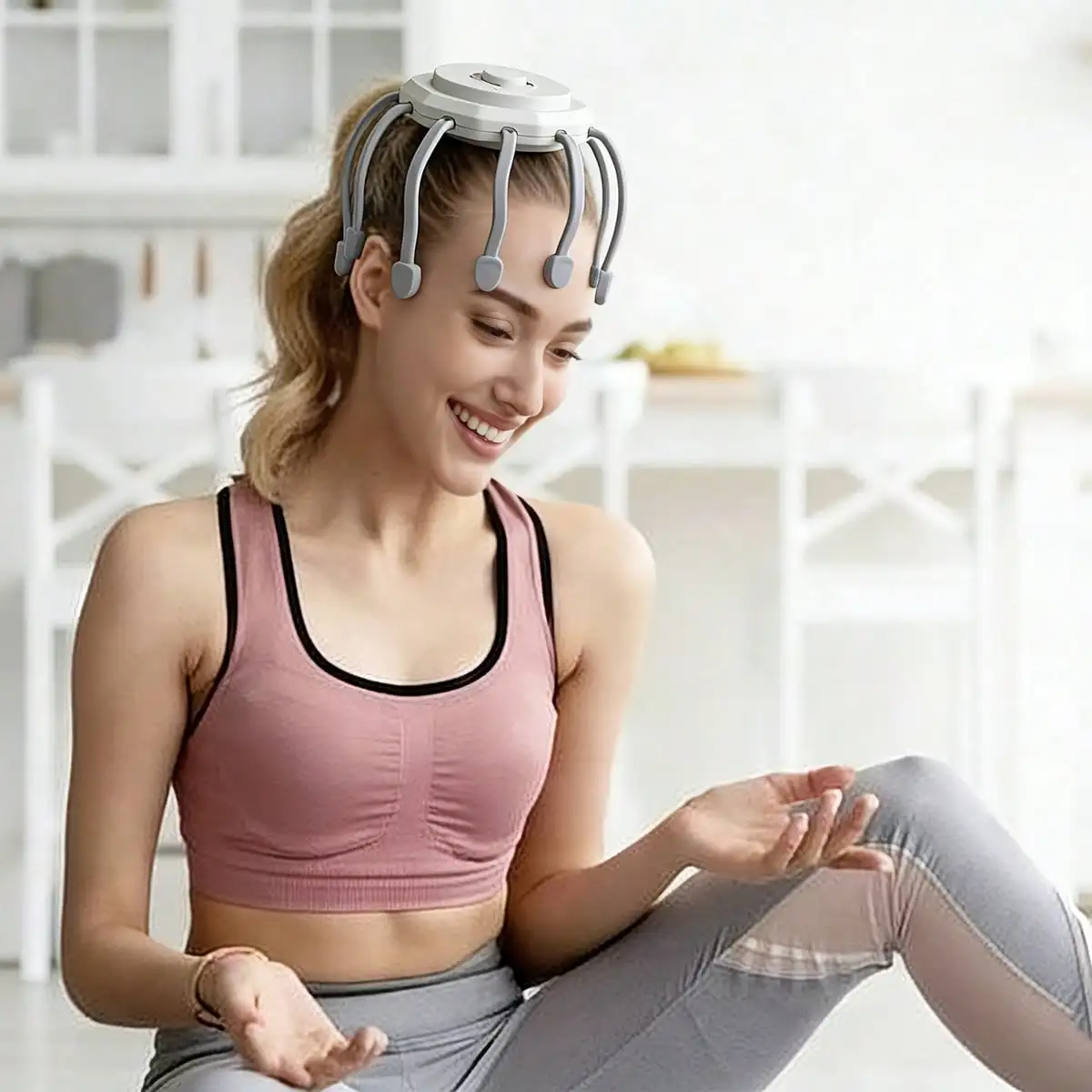 2026 Ultra Scalp Massager, Head Massager Stress Release Massager with 8-FrequencyVibratingContacts360 DegreePortableRechargeable thumbnail 4
