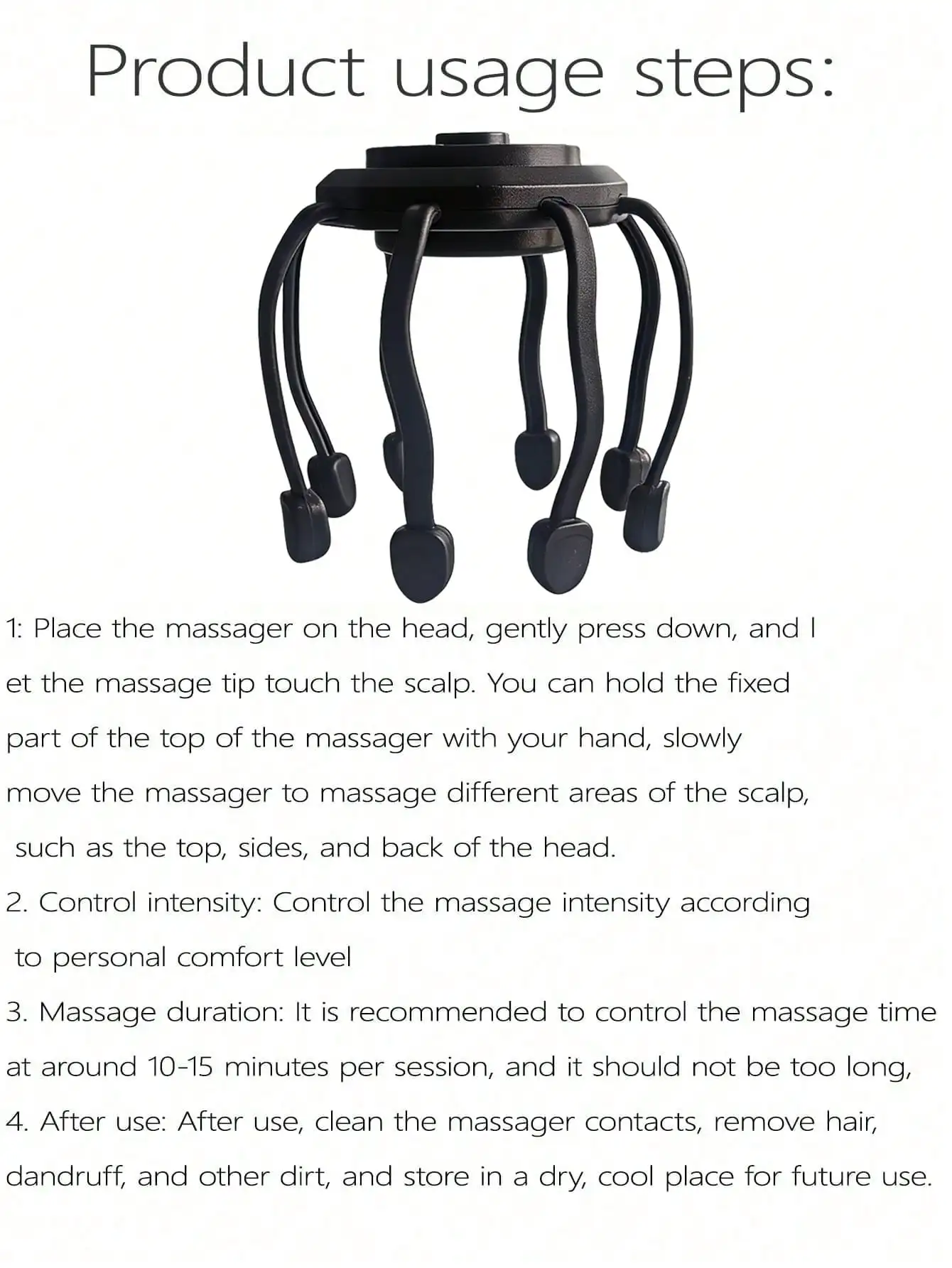 2026 Ultra Scalp Massager, Head Massager Stress Release Massager with 8-FrequencyVibratingContacts360 DegreePortableRechargeable thumbnail 6