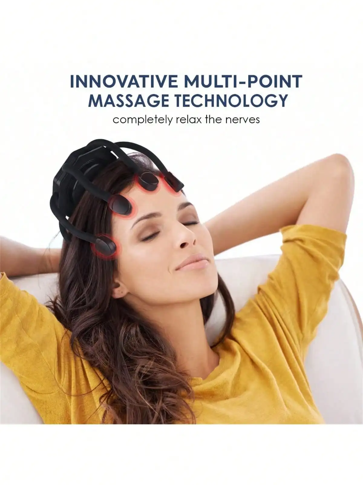 2026 Ultra Scalp Massager, Head Massager Stress Release Massager with 8-FrequencyVibratingContacts360 DegreePortableRechargeable thumbnail 3