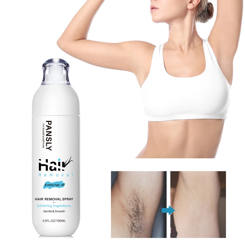 100ML Hair Removal Spray Hair Growth Inhibitor Spray Painless Hair Reduction Permanently Inhibits Hair Growth Skin Silky Smooth thumbnail 2