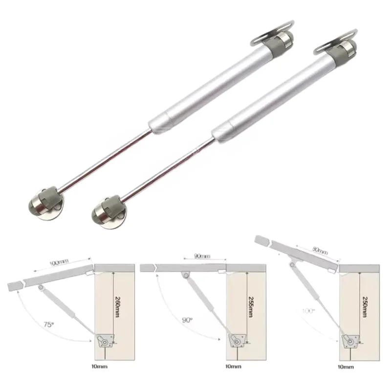 2Pcs 20/60/100N/150N Furniture Hinge Kitchen Cabinet Door Lift Pneumatic Support Hydraulic Gas Spring Stay thumbnail 2