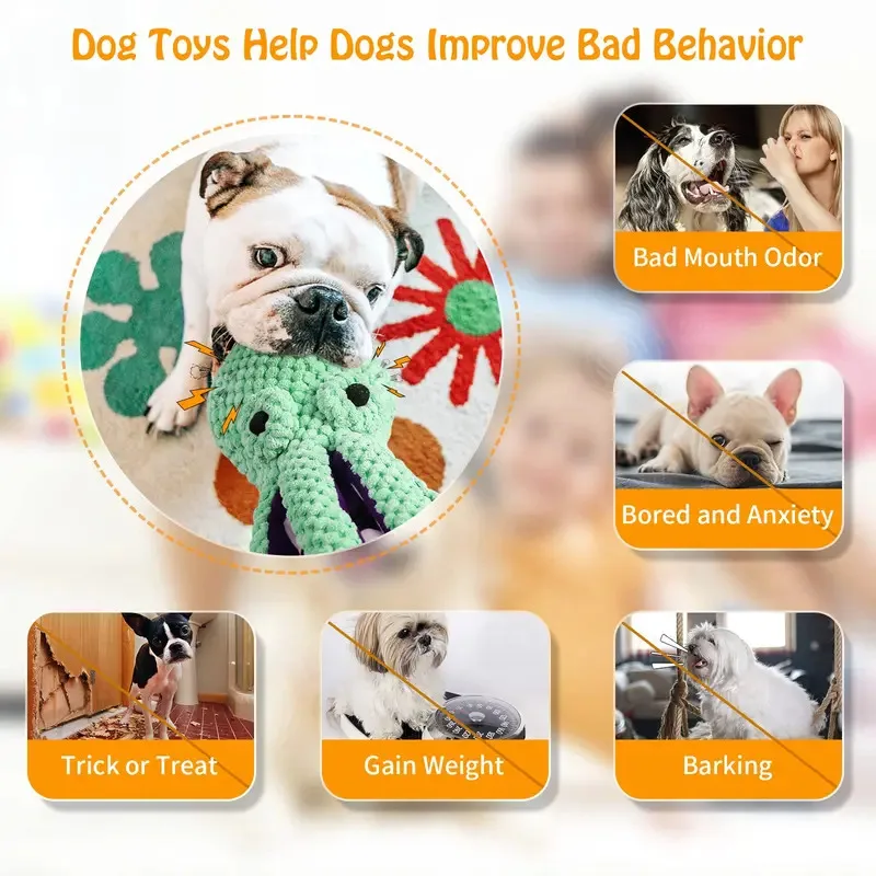 Pet Plush Toy Cat Dog Voice Octopus Shell Puzzle Toy Bite Resistant Interactive Pet Dog Teeth Cleaning Chew Toy Pet Supplies thumbnail 4
