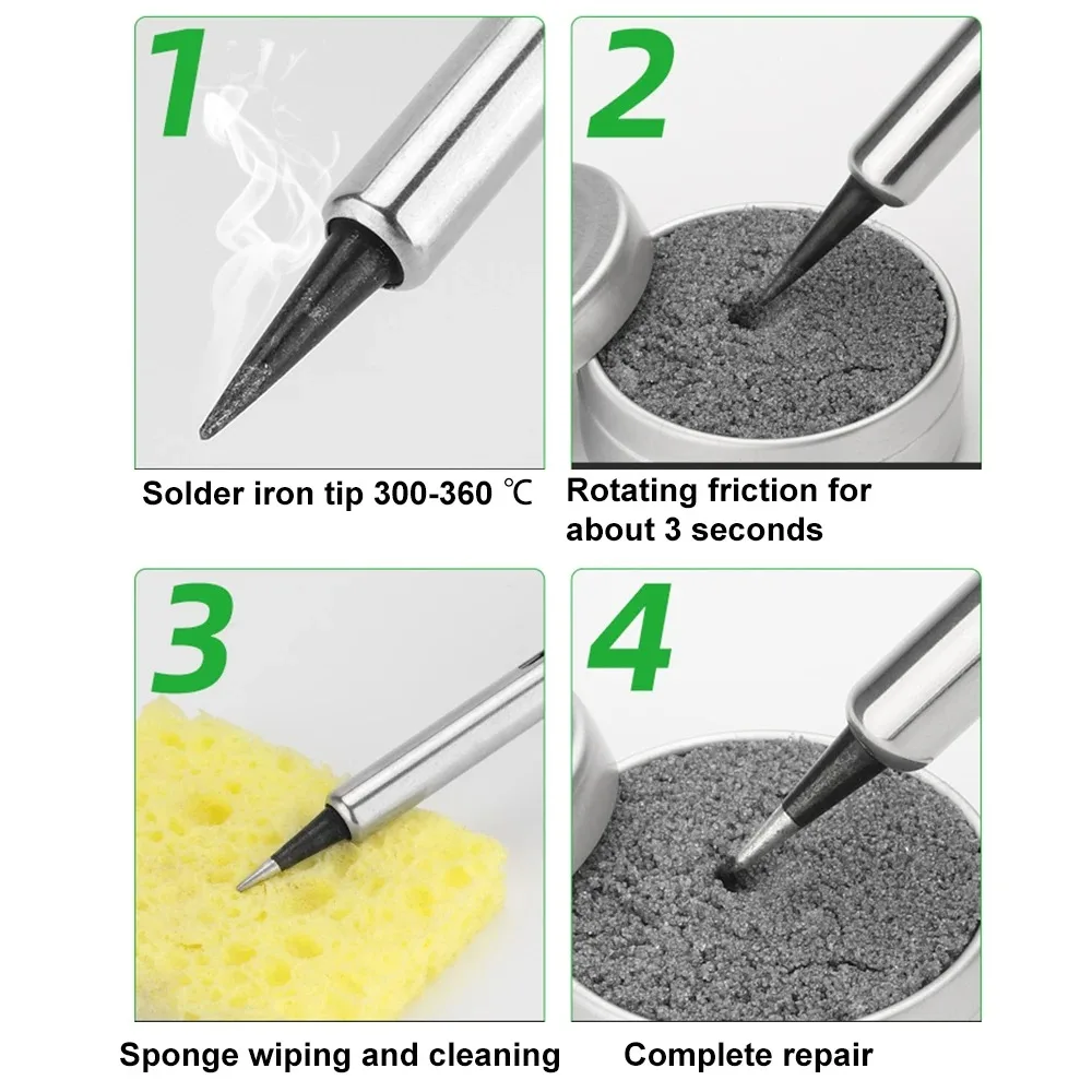 3/2/1pcs Soldering Iron Tip Refresher Non-stick Tin Solder Cream Clean Paste Oxide Solder Iron Tip Refresh Tip Tinner Activator thumbnail 4