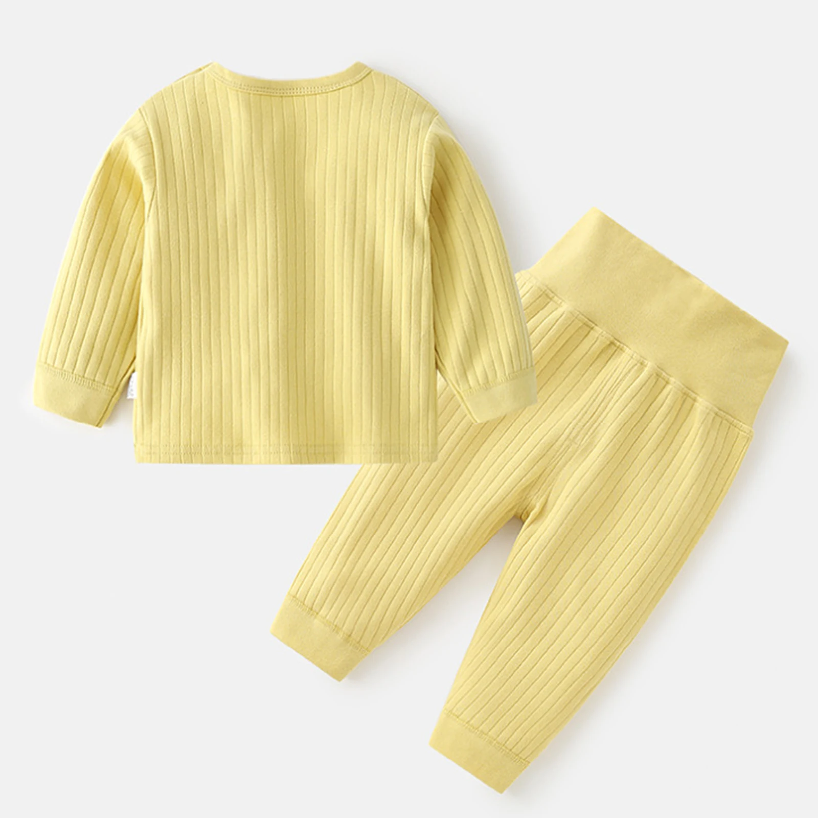 Autumn Winter Thermal Underwear Suit Baby Clothing Sets Boys Girls Pajama Sets Baby Warm Sleepwear Candy Colors Kids Clothes thumbnail 3