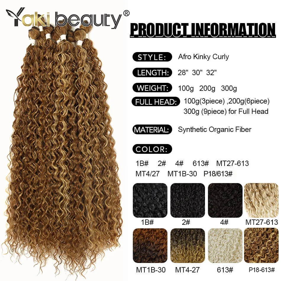 Synthetic Kinky Curly Hair Bundles Long  Jerry Curly Hair Weave Anjo Plus Hair Extensions Organic Ice Silk High Quality Weaving thumbnail 3