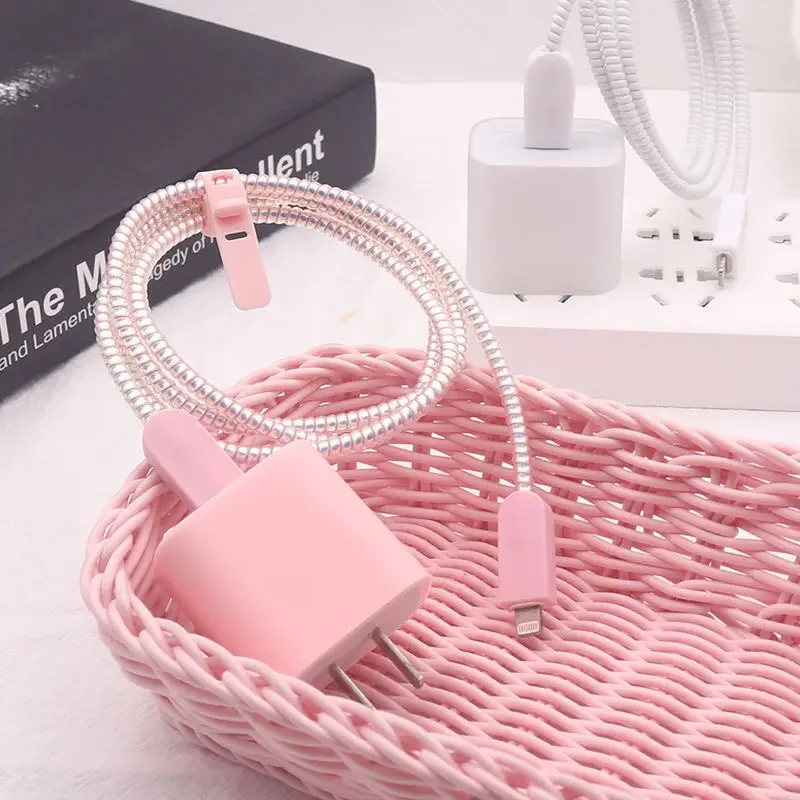 Simplicity iPhone Charger Protector Case 18W/20W Charger Cover Anti Break Scratch Proof Charger Cable Spiral Winder for iPhone thumbnail 4