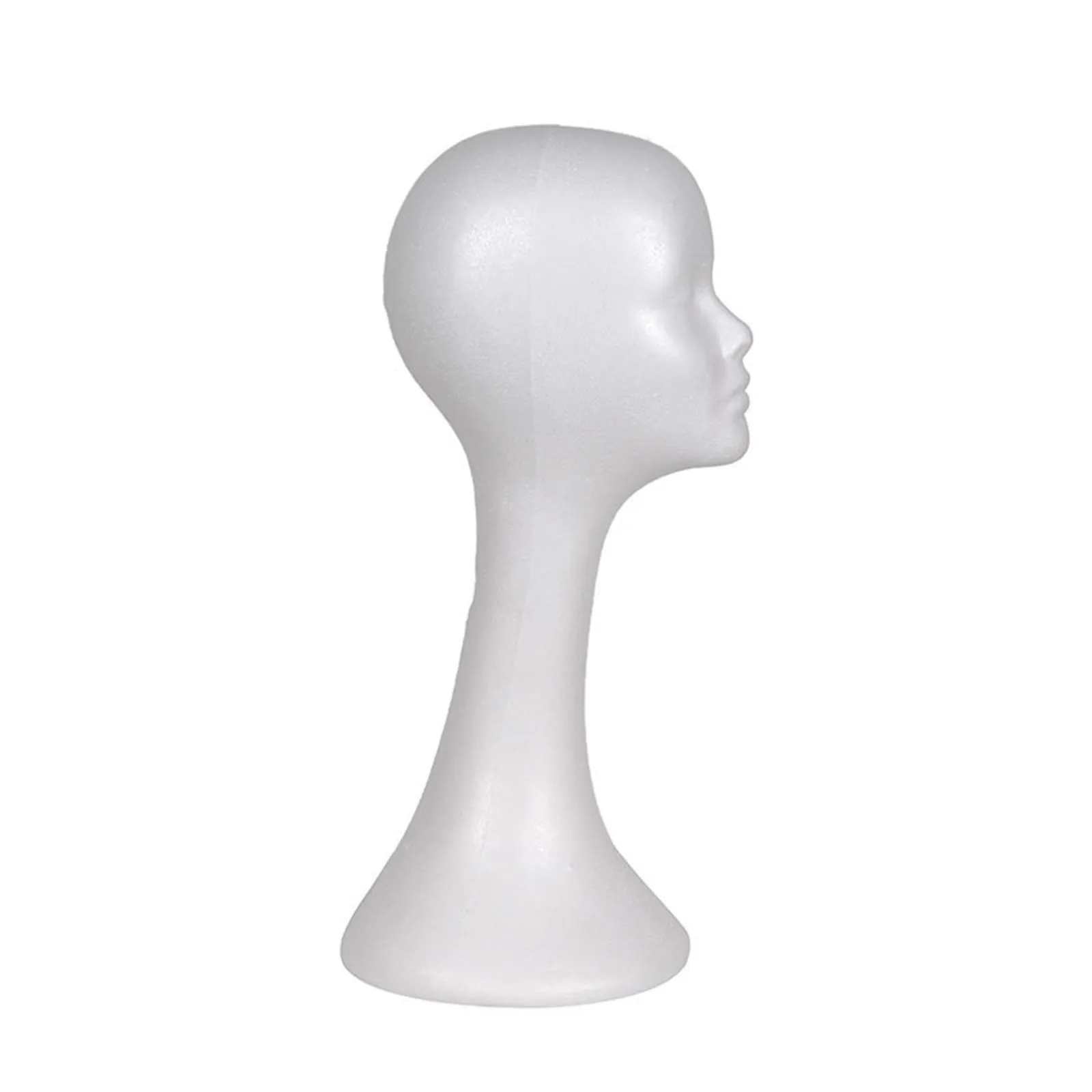 Plus Size Foam Female Human Head Long Neck Mannequin Wig Hat Glasses Display Stand Model Training Head Kit Hair Tool thumbnail 3