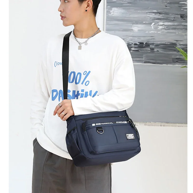 Men's Messenger Bag Crossbody Shoulder Bags Men Small Sling Pack For Work Waterproof Oxford Packs Satchel Purse thumbnail 5