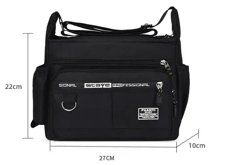 Men's Messenger Bag Crossbody Shoulder Bags Men Small Sling Pack For Work Waterproof Oxford Packs Satchel Purse thumbnail 6