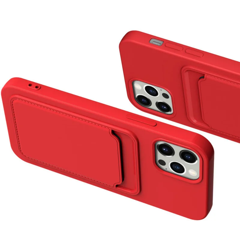 Phone Case For IPhone 16 Pro Max Case IPhone 12 Mini TPU Frosted Soft Protective Cover iPhone 14 Card Pocket 15 Plus thumbnail 6