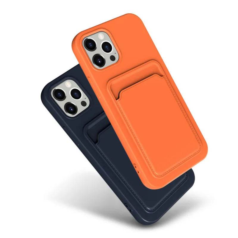 Phone Case For IPhone 16 Pro Max Case IPhone 12 Mini TPU Frosted Soft Protective Cover iPhone 14 Card Pocket 15 Plus thumbnail 4