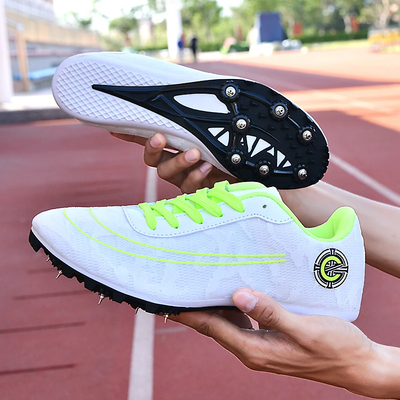 Outdoor Men Woman Track & Field Running Shoes Professional Competition Nail Sneakers Anti-Slip Student Training Shoes thumbnail 2
