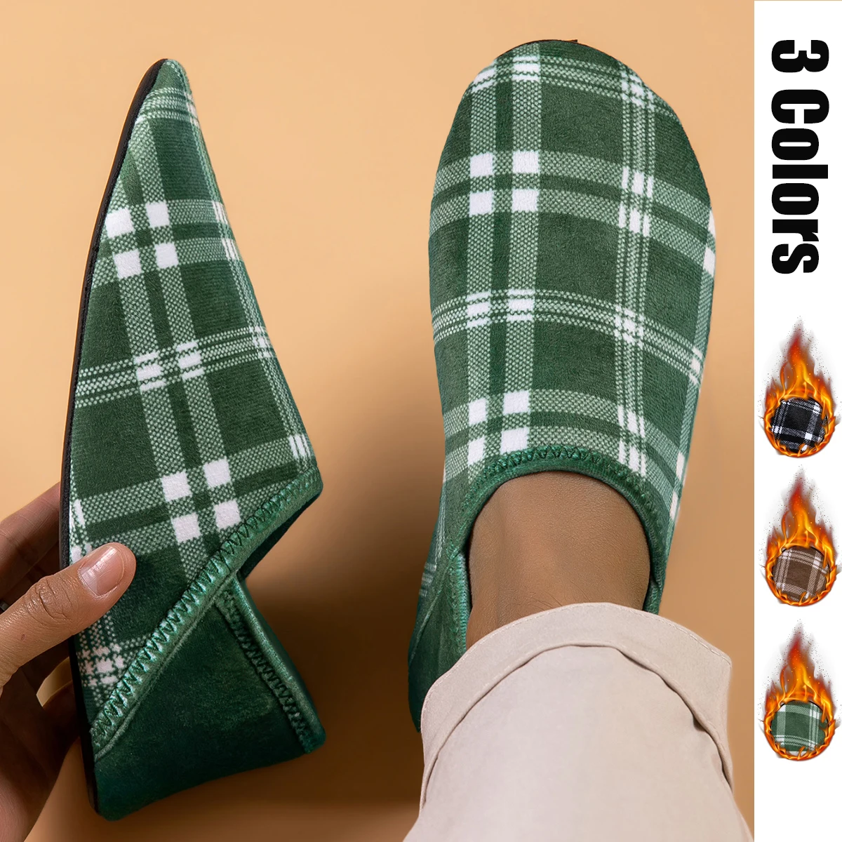 Indoor cotton slippers men's casual shoes soft-soled non-slip lightweight men's shoes thumbnail 5