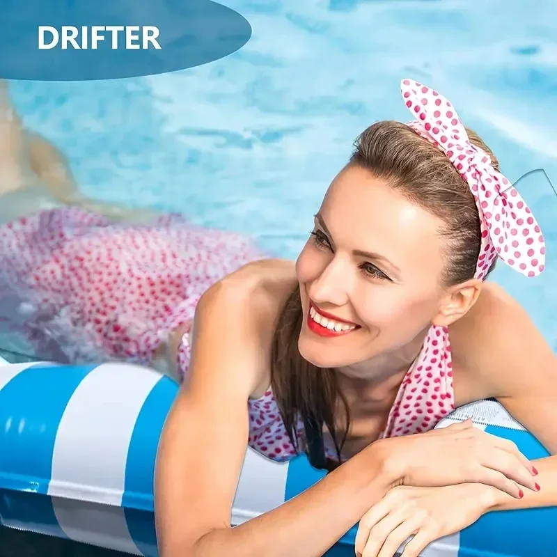 1PC Inflatable Float Hammock floaties for adults Perfect for Poolside Lounging This Summer Water Play Accessories Water Sports thumbnail 3