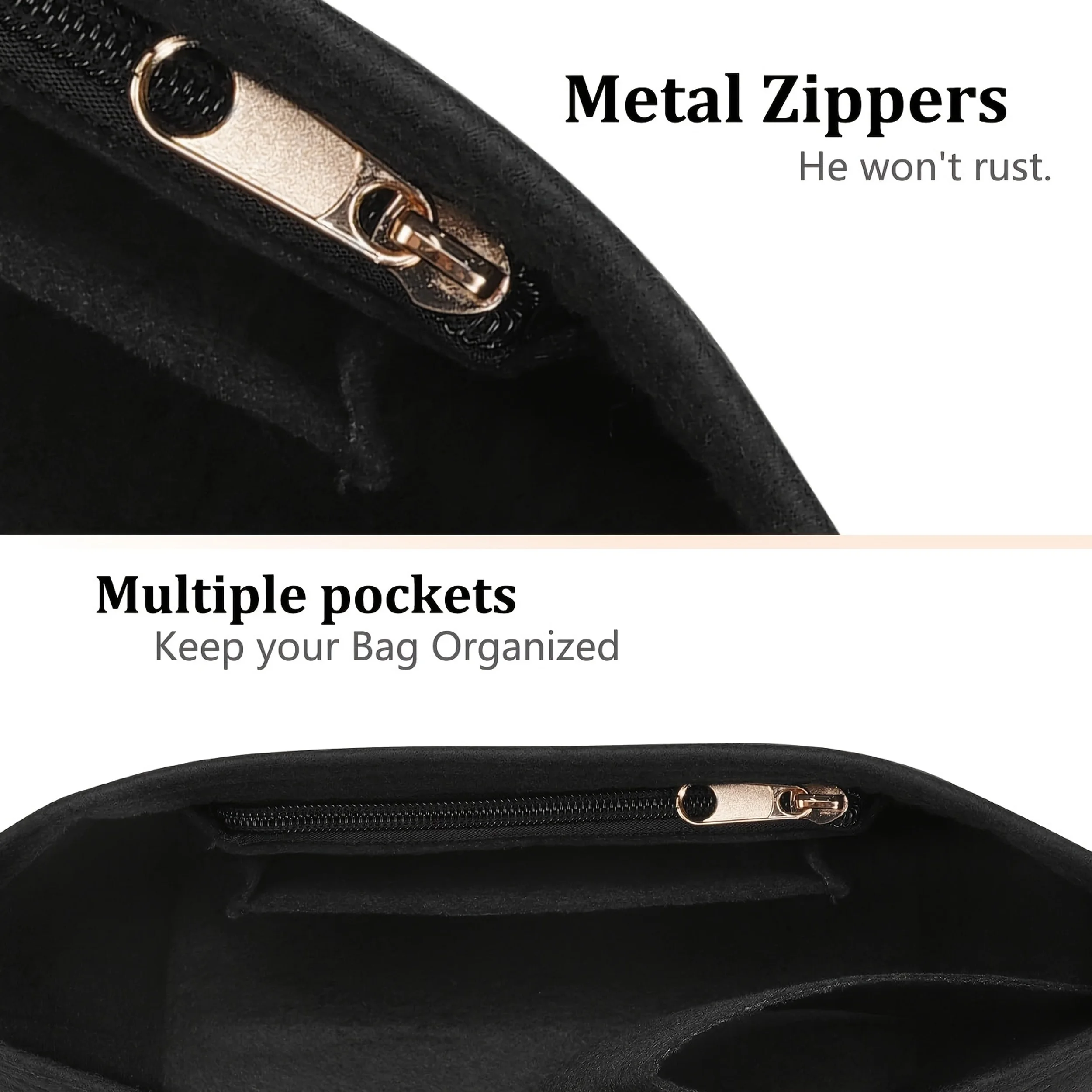 Felt Insert Bag Fits For Longchamp Handbag Liner Bag Felt Cloth Makeup Bag Support Travel Portable Insert Purse Organizer thumbnail 5