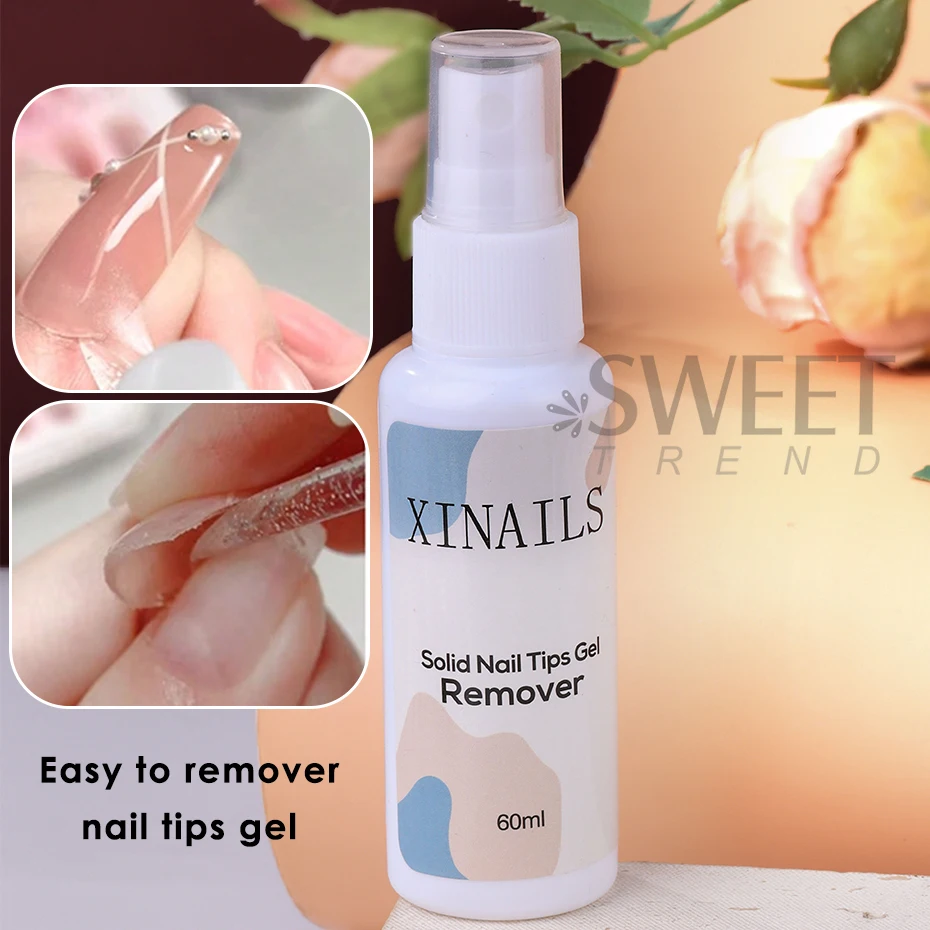 60ml Nail Tips Adhesives Gel Remover Liquids Easy To Soften Remover Press On Nails Gel Remover False Pro Nails Tip Remover Tools thumbnail 2