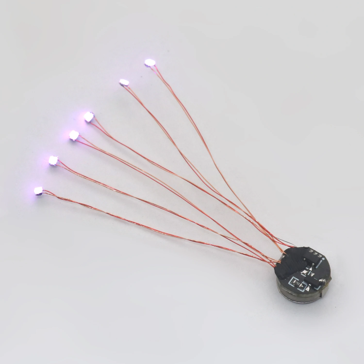 Wired 5cm Magnetic Control Lamp Led Magnetron Light Model +magnet + Battery Diy Car Toys Lighting Diorama Materials Gunda Robots thumbnail 5