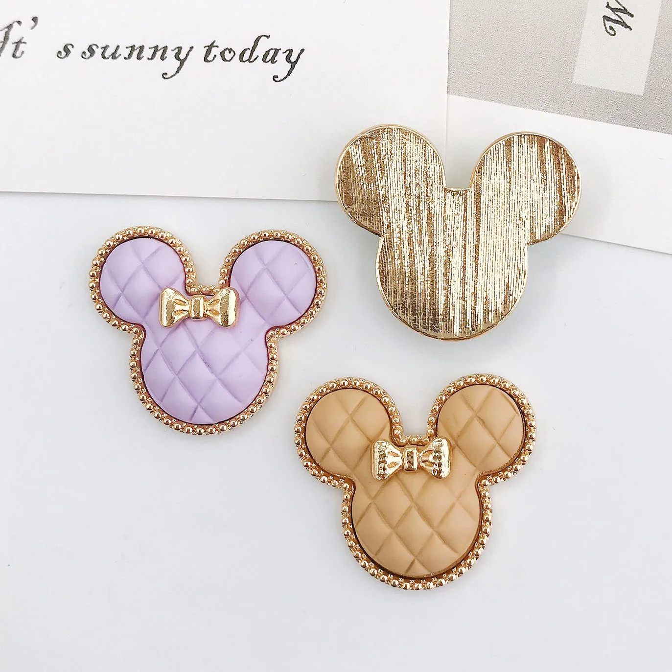 New spray paint Cartoon Doll diy ornament accessories candy color phone case beauty material hole shoes thumbnail 2