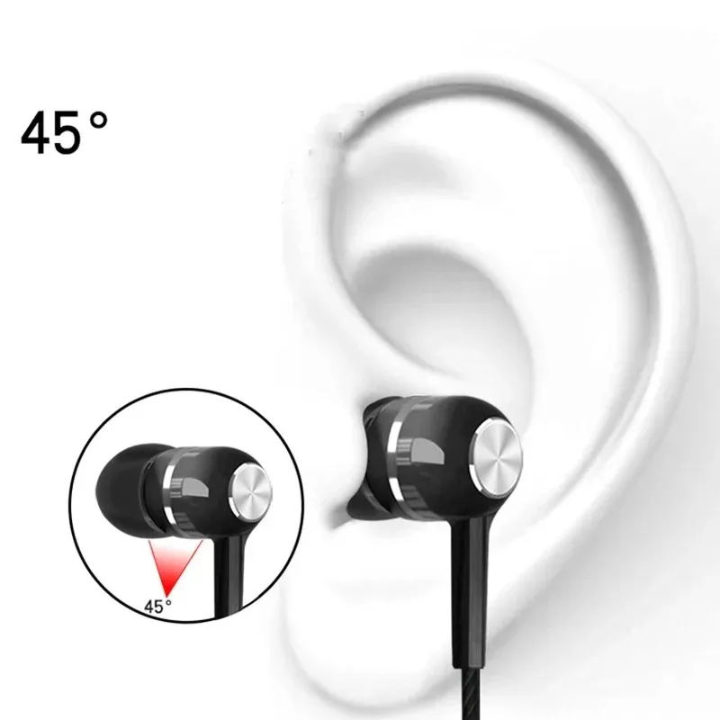 Universal 3.5mm Wired Headphones Sport Earbuds with Bass Phone Earphones Stereo Headset with Mic volume control Music Earphones thumbnail 3