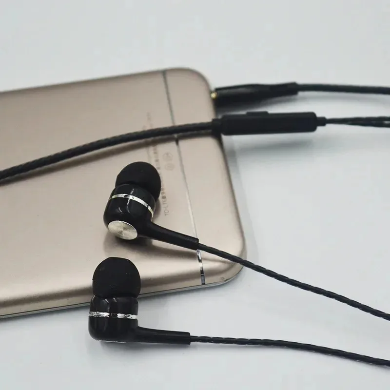Universal 3.5mm Wired Headphones Sport Earbuds with Bass Phone Earphones Stereo Headset with Mic volume control Music Earphones thumbnail 6