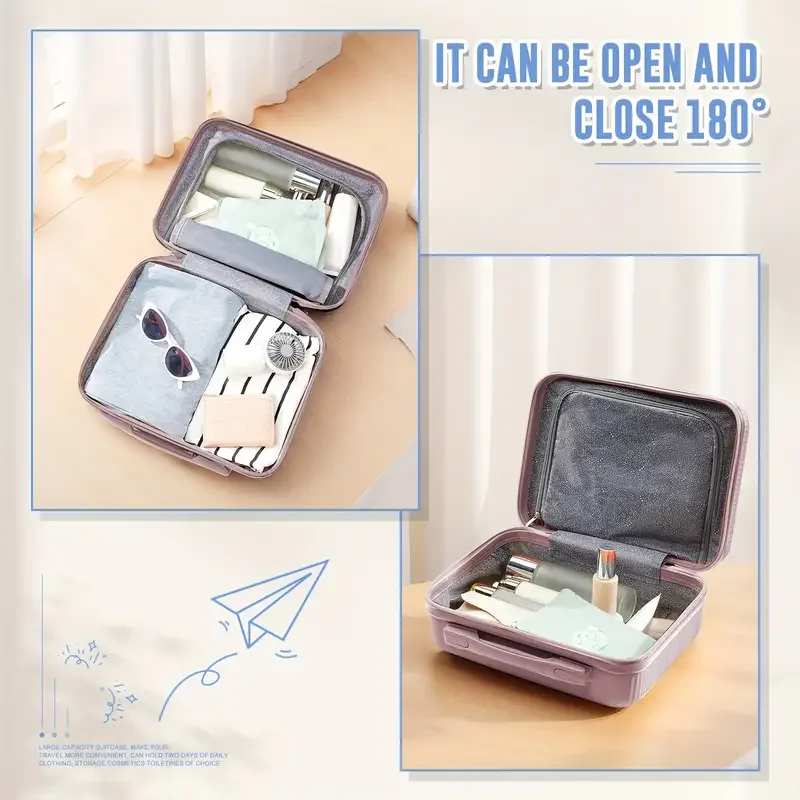 2024 New Durable13/20/28 Carry-On Suitcase - PP Material, Zippered & Password Lock, for Travel,Business Trip Cabin Luggege Trunk thumbnail 2