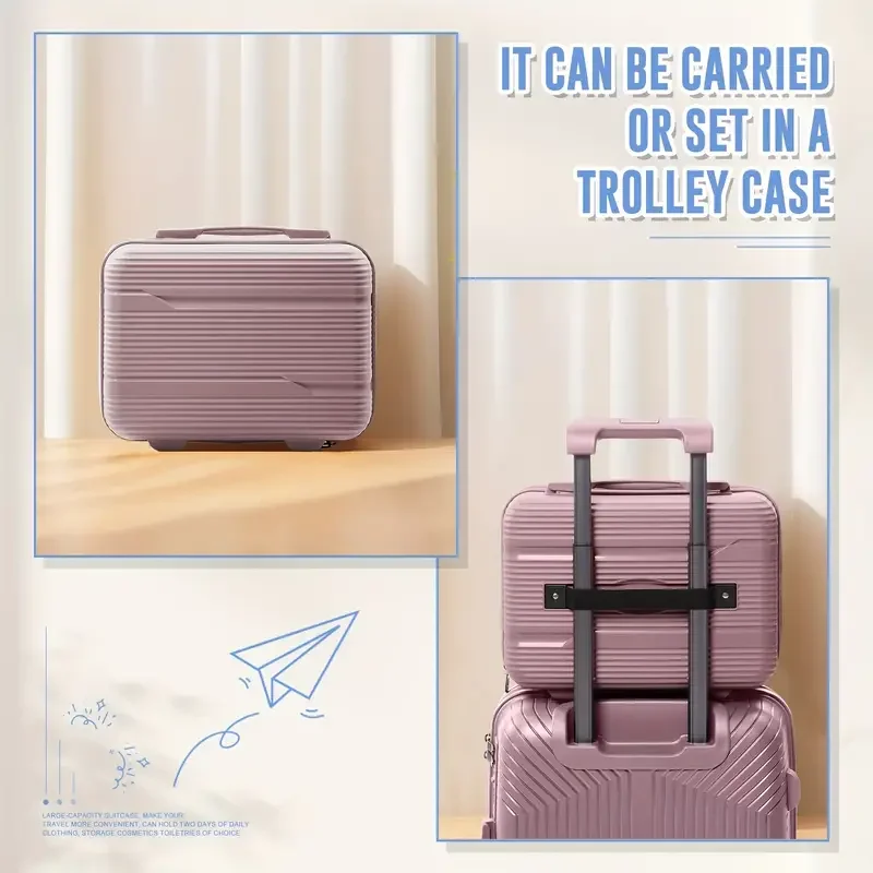 2024 New Durable13/20/28 Carry-On Suitcase - PP Material, Zippered & Password Lock, for Travel,Business Trip Cabin Luggege Trunk thumbnail 5