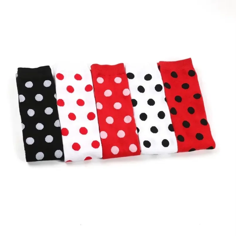 Long Socks Womens Over Above Knee Striped Thigh High Stockings Polka Dot Ladies Black White Pink Cosplay Lolita Harajuku Y2k thumbnail 5