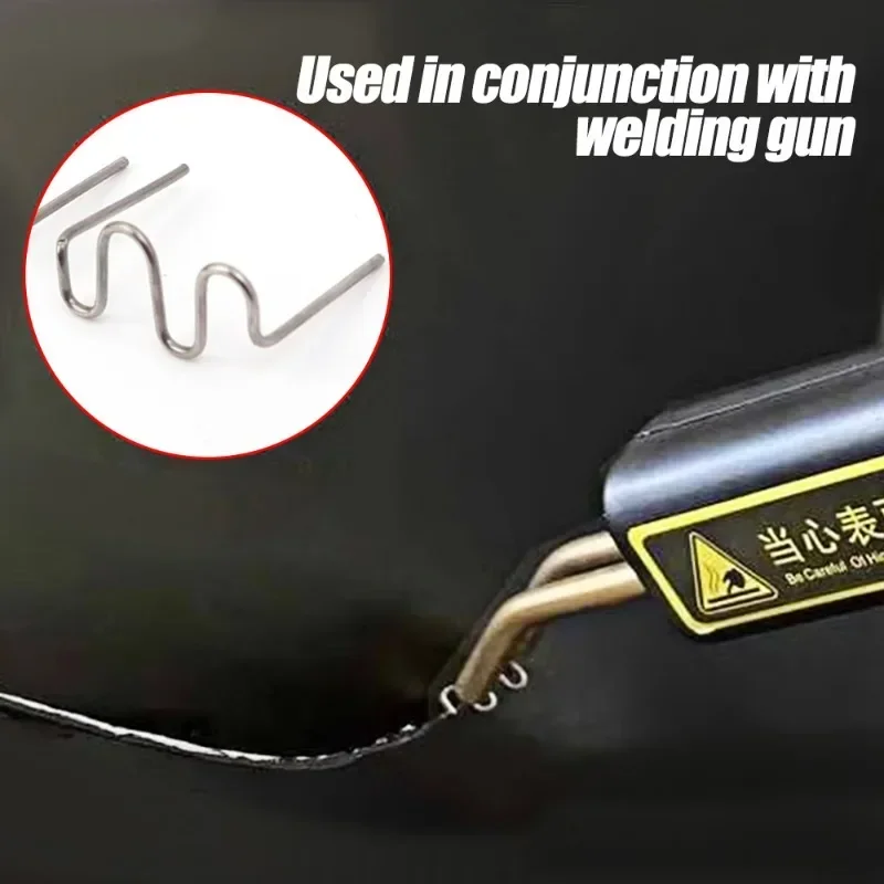 0.8mm Hot Stapler Staples for Plastic Welder Plastic Repair Standard Pre Cut Staples Welding Bumper Car Bumper Repair thumbnail 2