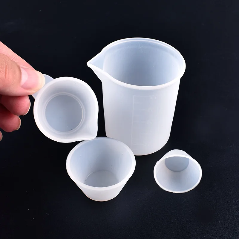 Silicone Mixing Measuring Cups UV Resin Mold for Paint Pouring Cups DIY Resin Tool Epoxy Resin Acrylic Paint Jewelry Making Tool thumbnail 5