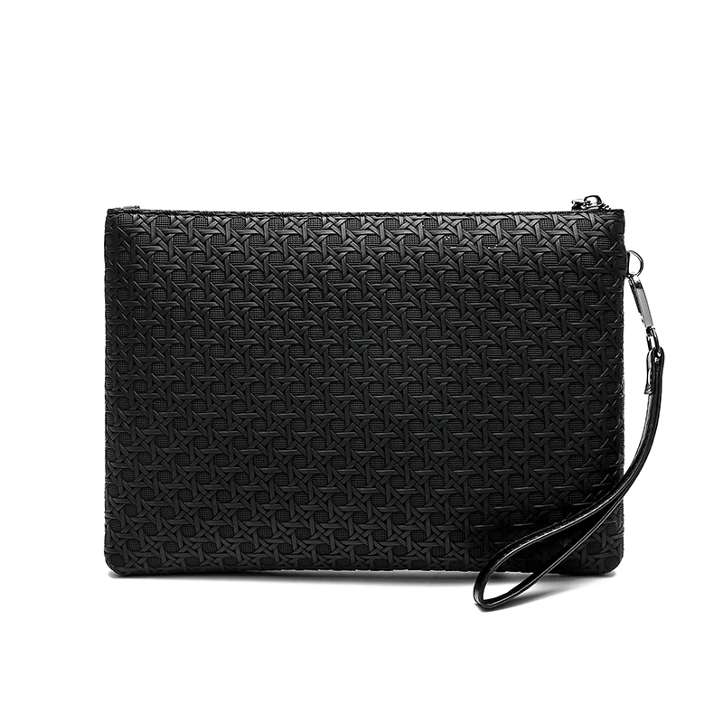 Fashion Business Men Day Clutch Durable Soft PU Leather Money Handbag Casual Male Cardholder Case Phone Bag thumbnail 2