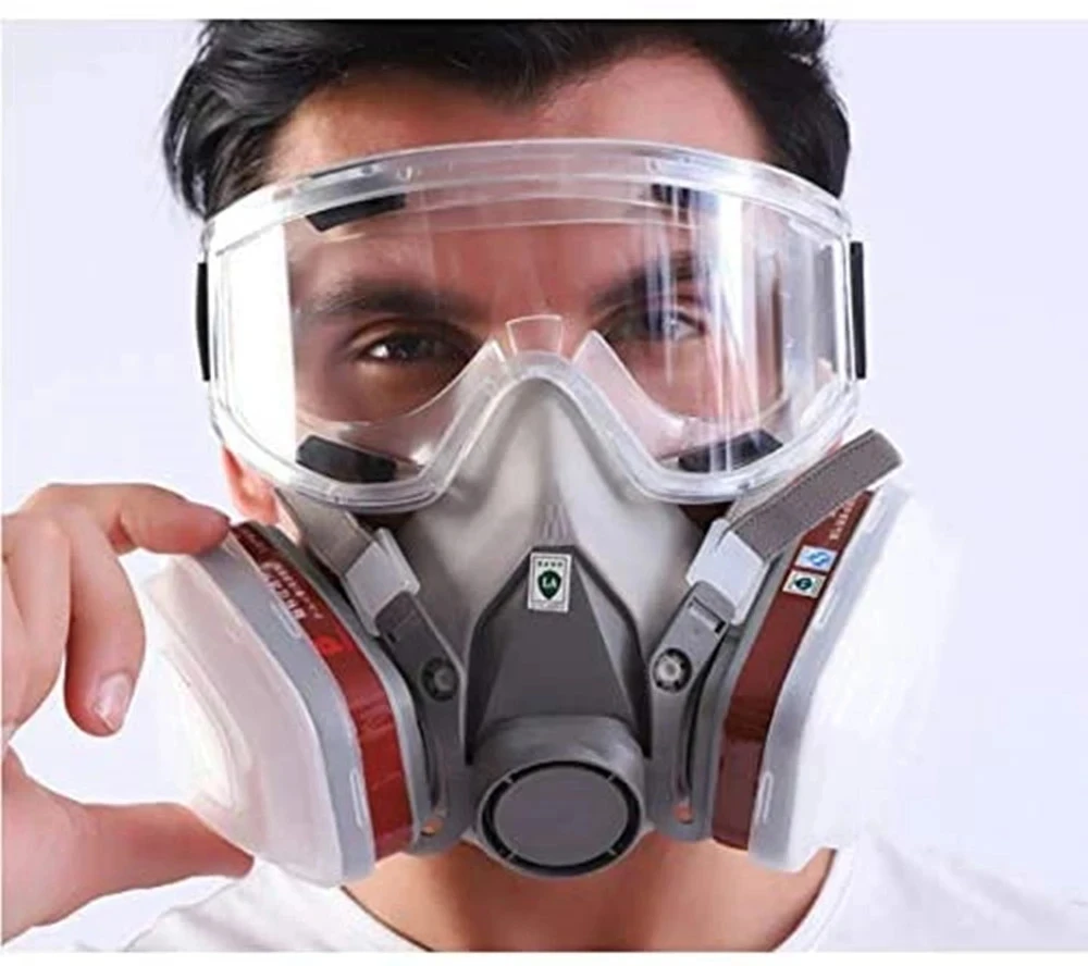 New 7in1/16in1 6200 Dust Gas Respirator Half Face Dust Mask For Painting Spraying Organic Vapor Chemical Gas Filter Work Safety thumbnail 4