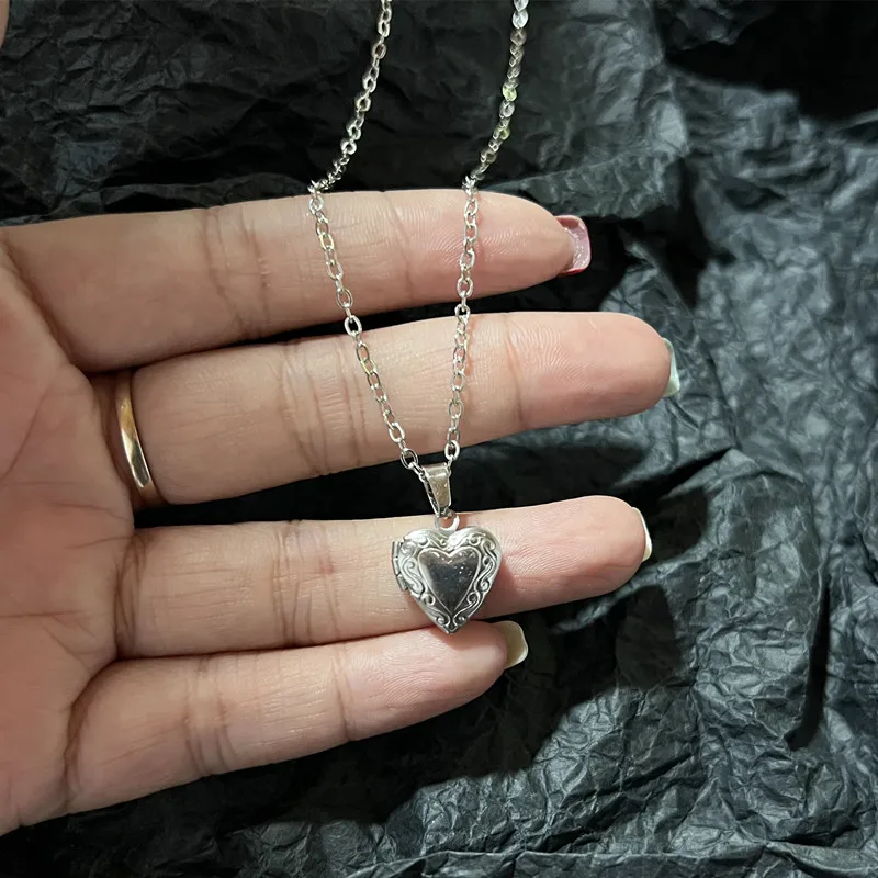 Customize Picture Name Women Necklaces Heart Locket Pendant Family Image Personalized Anniversary Gift thumbnail 5