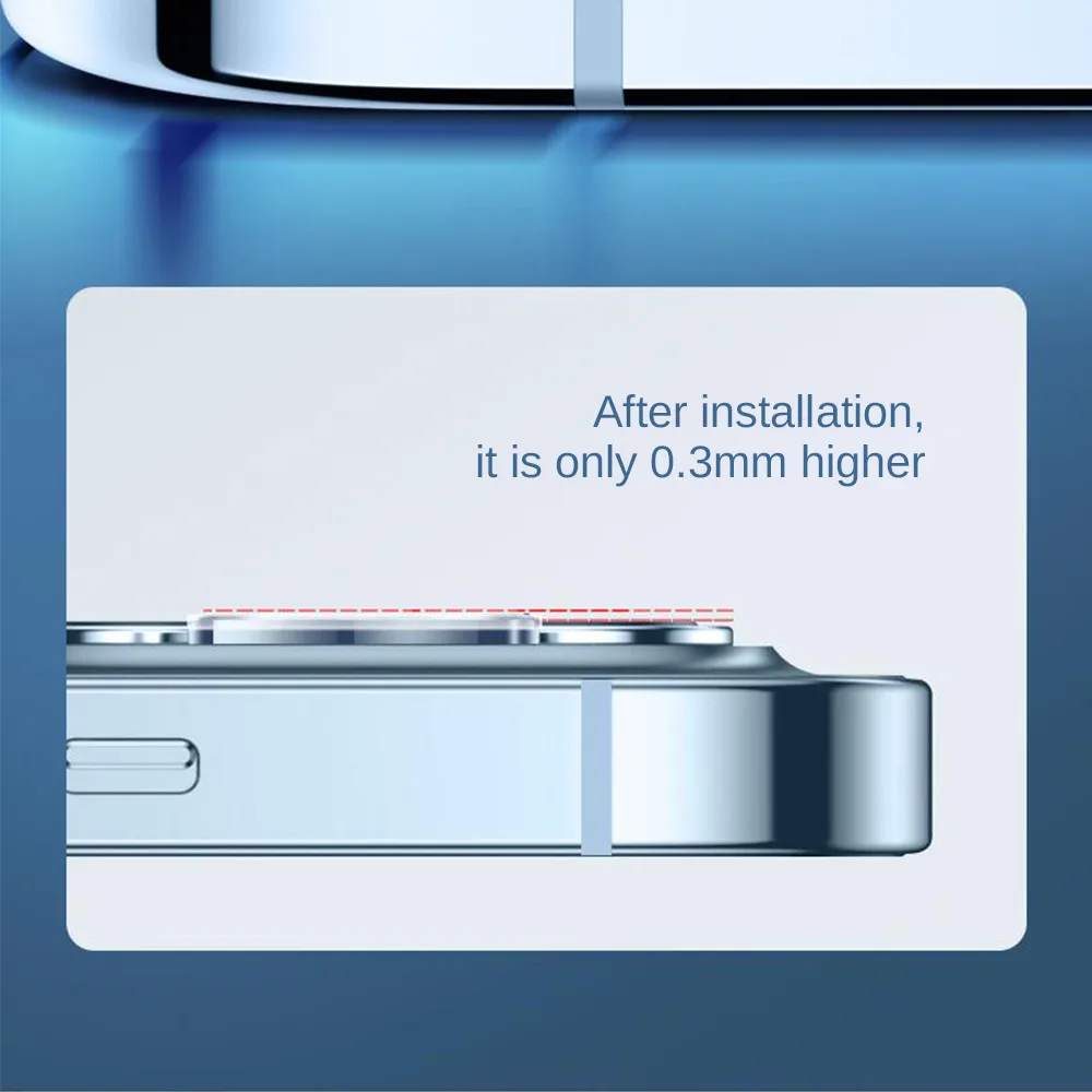 3Pcs For iPhone 16 15 14 13 Pro Max Plus Case Curved Clear Tempered Glass Back Camera Cover iPhone 13 Mini Lens Ring Funda thumbnail 5