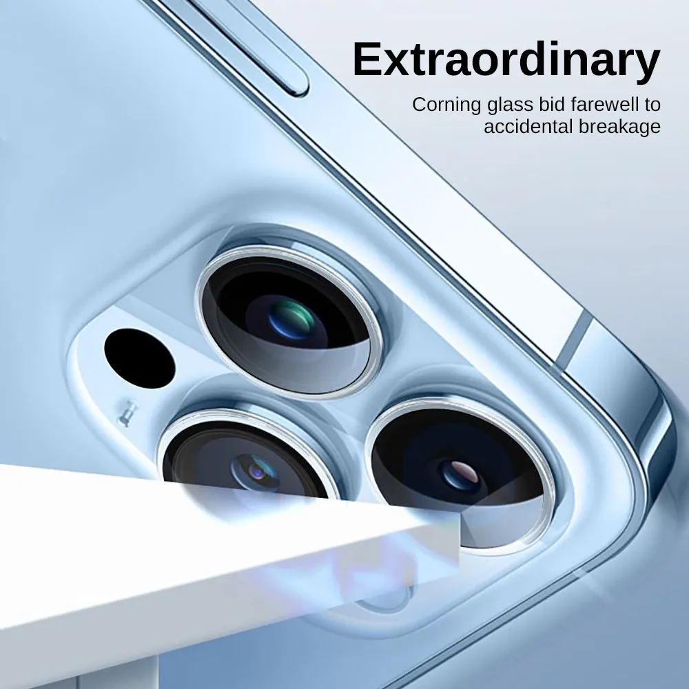 3Pcs For iPhone 16 15 14 13 Pro Max Plus Case Curved Clear Tempered Glass Back Camera Cover iPhone 13 Mini Lens Ring Funda thumbnail 3