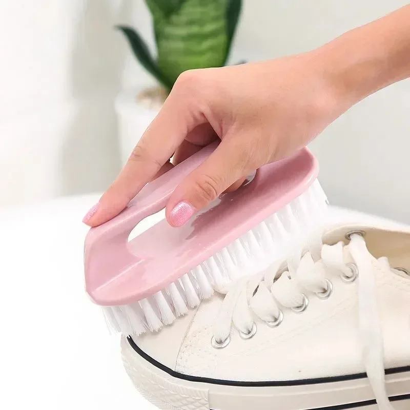1PC Stiff Bristle Shoe Wash Plastic Brush Multi-functional Household Hand-held Cleaning Brush Laundry Bathroom Brush thumbnail 4
