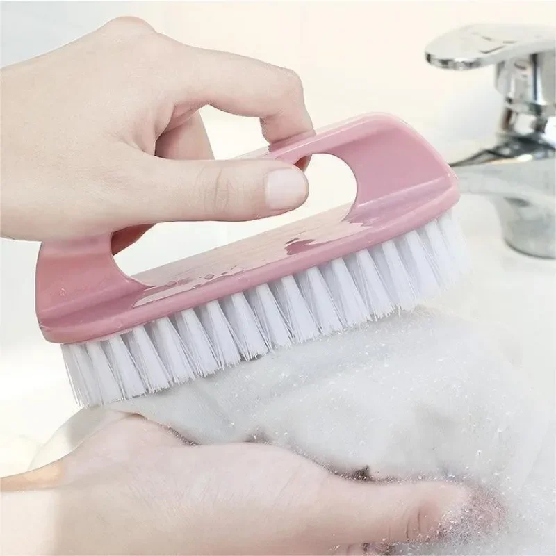 1PC Stiff Bristle Shoe Wash Plastic Brush Multi-functional Household Hand-held Cleaning Brush Laundry Bathroom Brush thumbnail 6