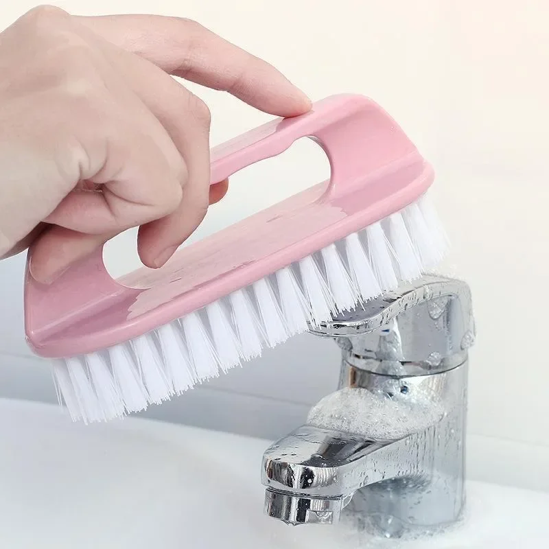 1PC Stiff Bristle Shoe Wash Plastic Brush Multi-functional Household Hand-held Cleaning Brush Laundry Bathroom Brush thumbnail 3