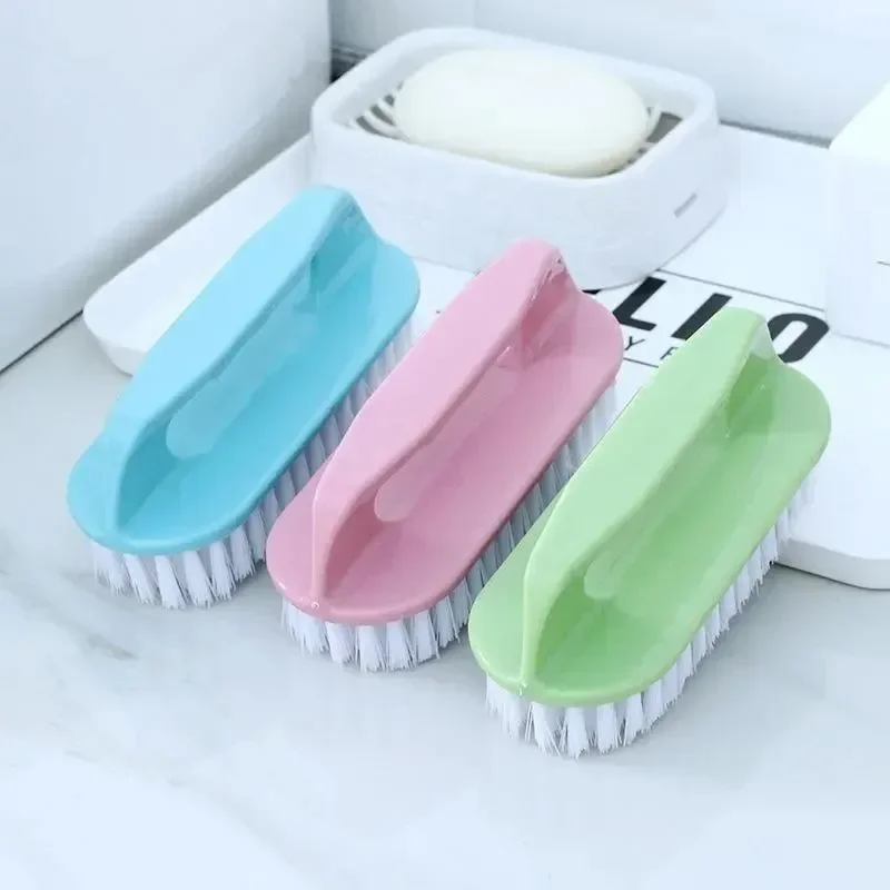 1PC Stiff Bristle Shoe Wash Plastic Brush Multi-functional Household Hand-held Cleaning Brush Laundry Bathroom Brush thumbnail 5