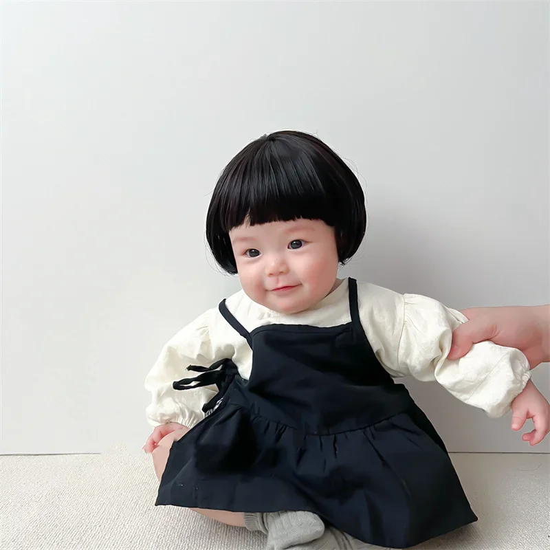 Hair Extensions Synthetic Baby Boy Girl Cosplay Braid Wig Hat Cap Hairpiece Children Kids Head Cover Wigs Photograph Props thumbnail 2