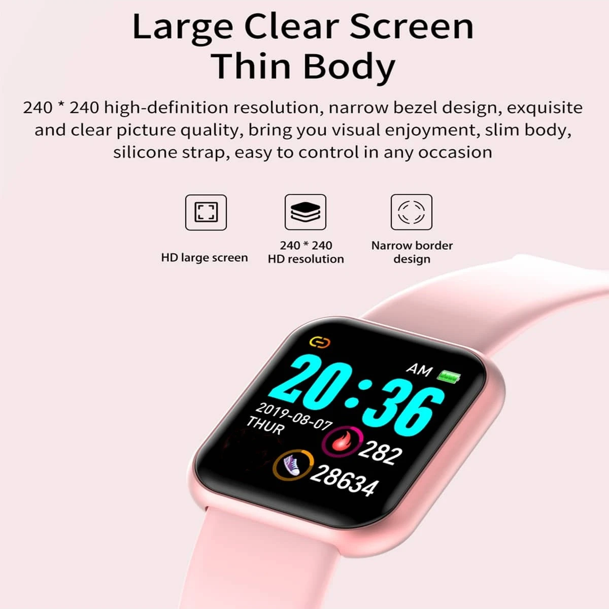 Multifunctional Smart Watch Men Women Bluetooth Connected Phone Music Player Fitness Sport Bracelet Sleep Monitor D13 Smartwatch thumbnail 4