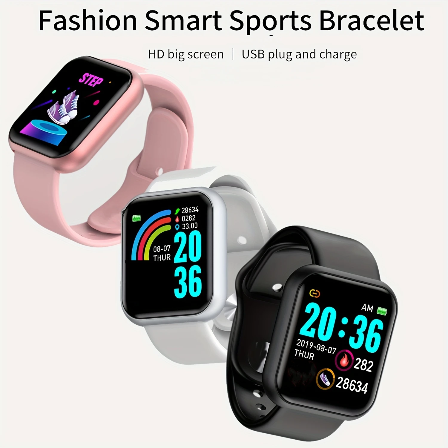 Multifunctional Smart Watch Men Women Bluetooth Connected Phone Music Player Fitness Sport Bracelet Sleep Monitor D13 Smartwatch thumbnail 3